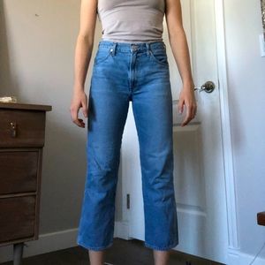 Wilfred Straight Leg Cropped Size 28 Blue Jeans